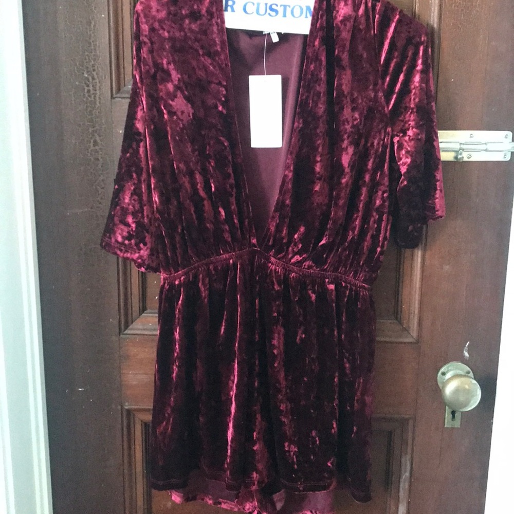 Tobi velvet romper!